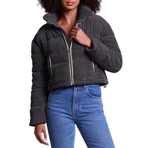 Avec Les Filles Cropped Puffer Jacket